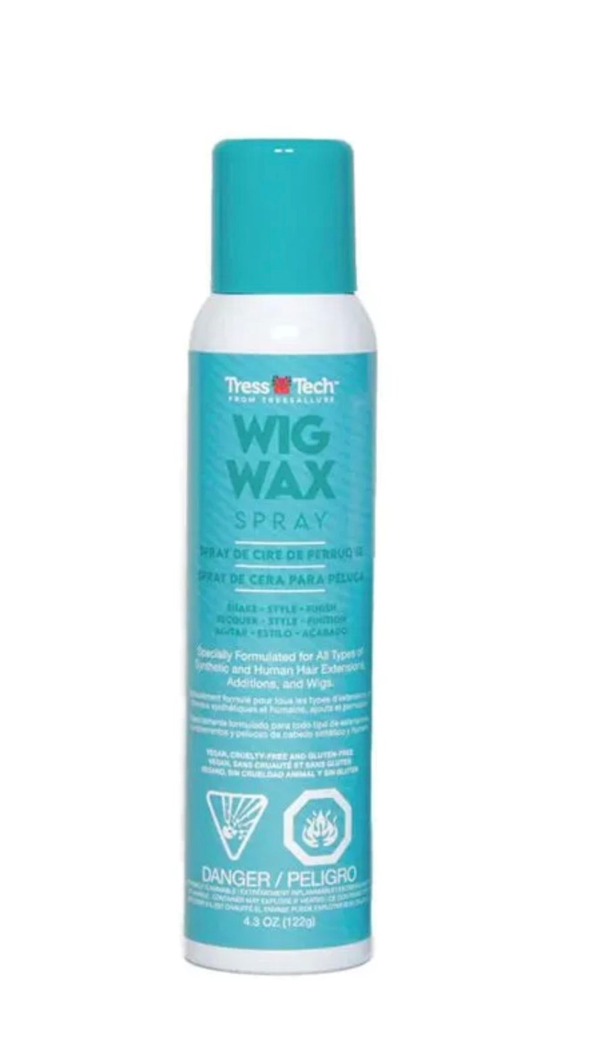 TressTech Wig Wax Spray by TressAllure | Lightweight Dry Spray Wax, Flexible Hold, Pliable Finish 4.3 oz can
