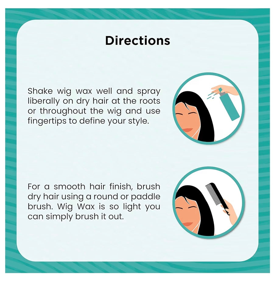 TressTech Wig Wax Spray by TressAllure | Lightweight Dry Spray Wax, Flexible Hold, Pliable Finish 4.3 oz can