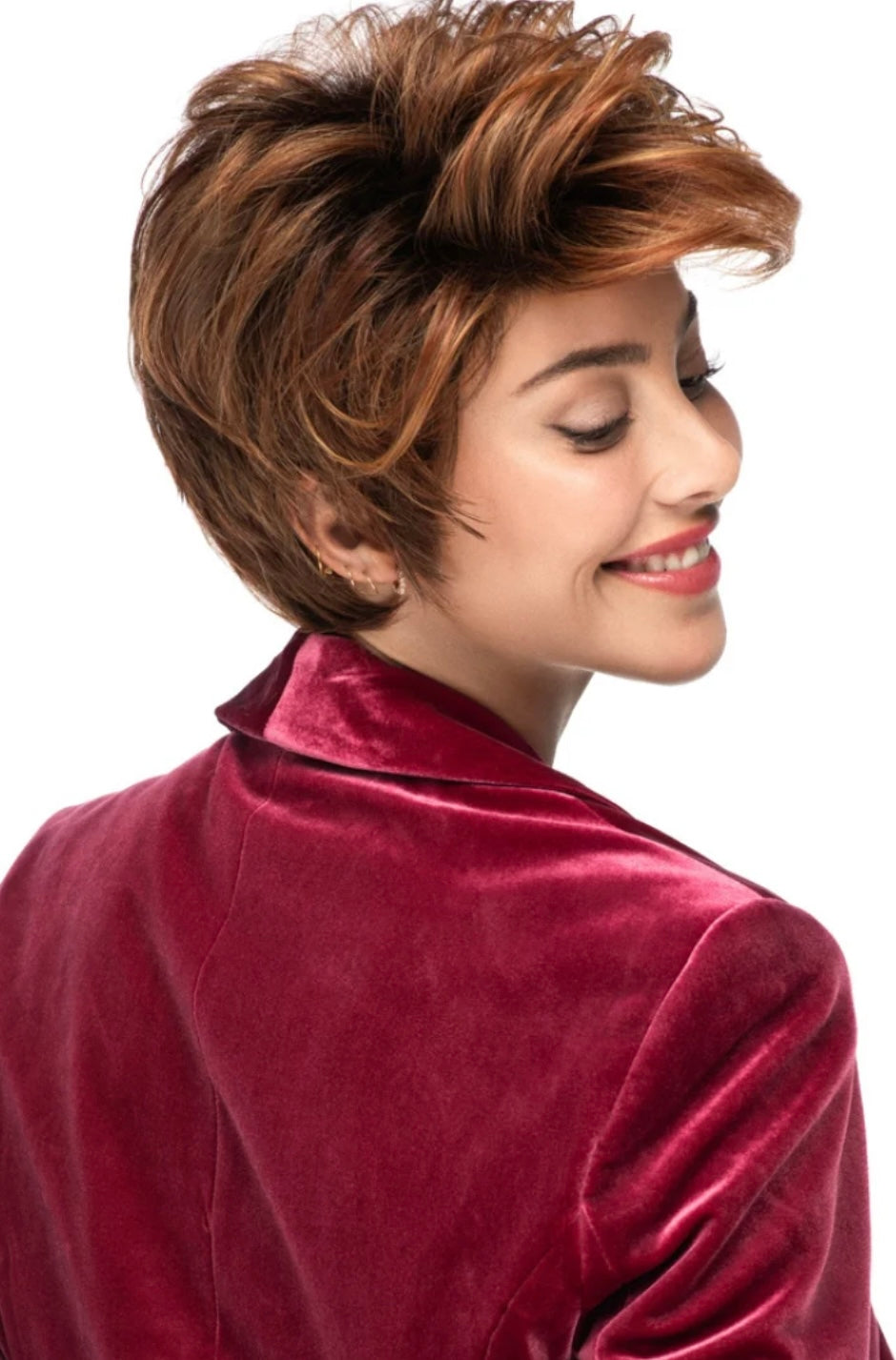 TressAllure Pixie Flair in 27/30/33H (Copper Sunrise) (open box)