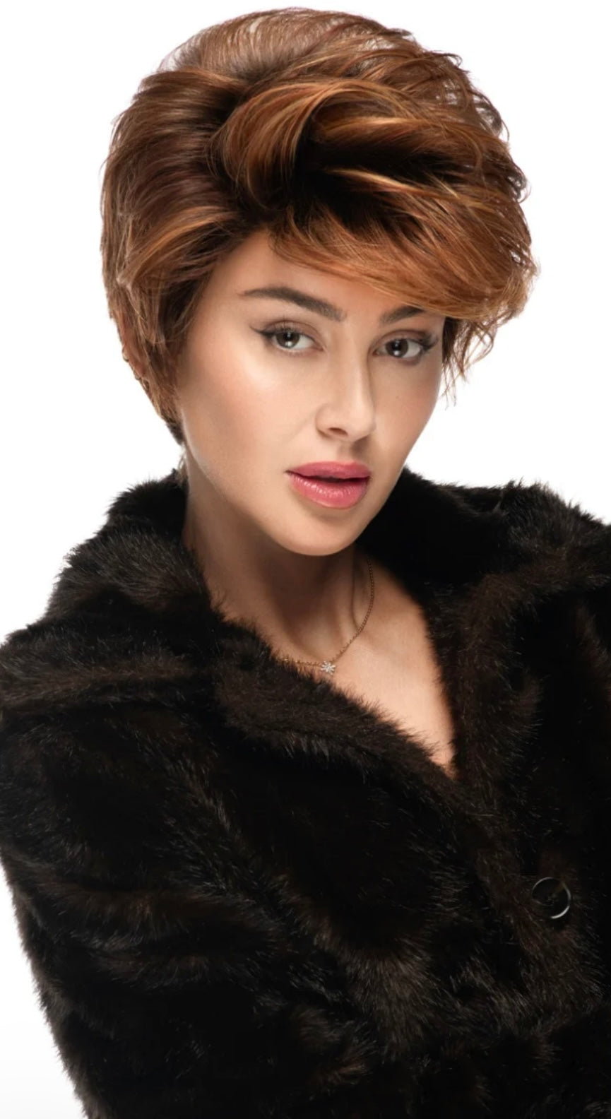 TressAllure Pixie Flair in 27/30/33H (Copper Sunrise) (open box)