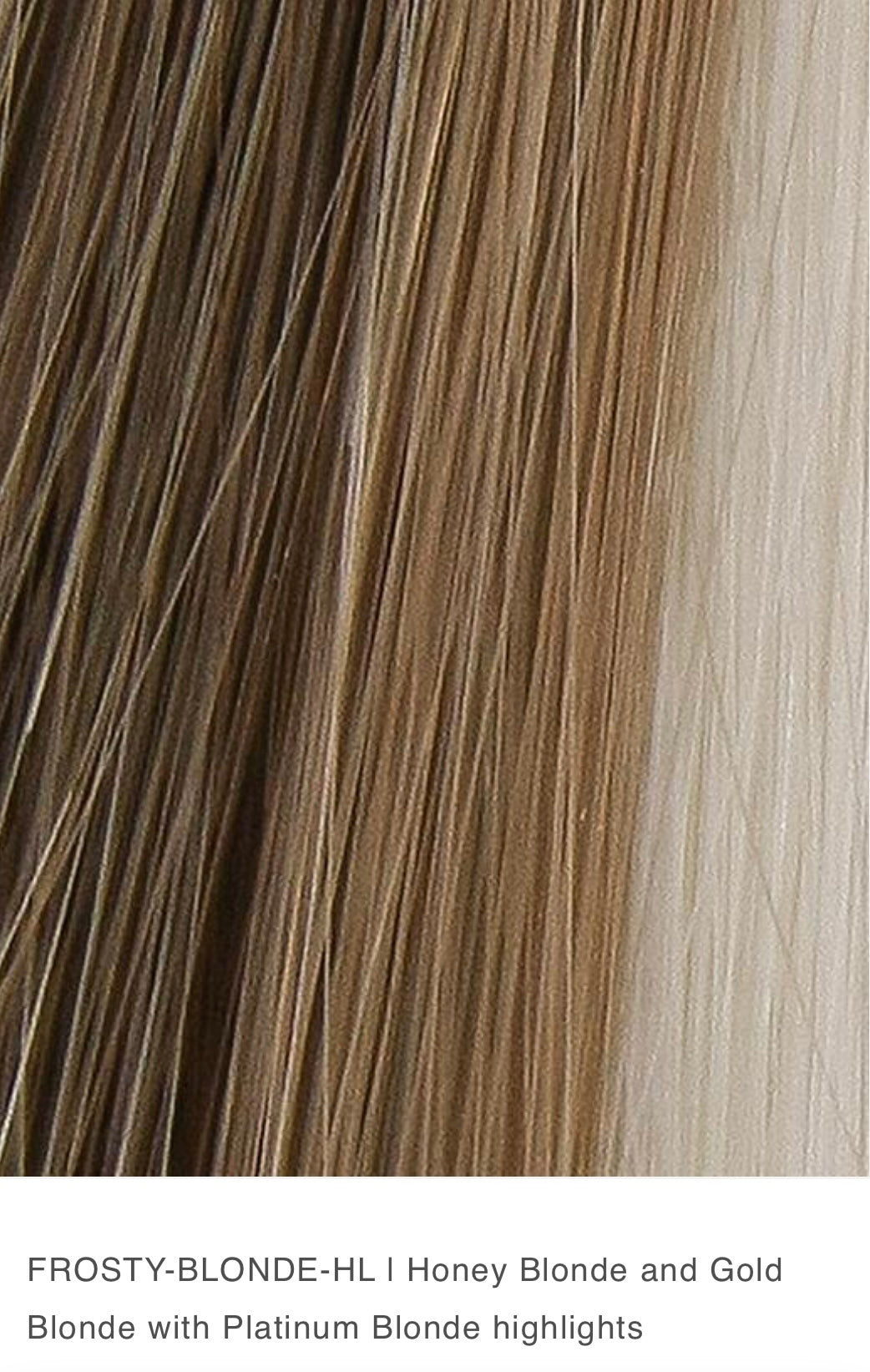 TressAllure Bliss (Synthetic) in Frosty Blonde HL (open box)